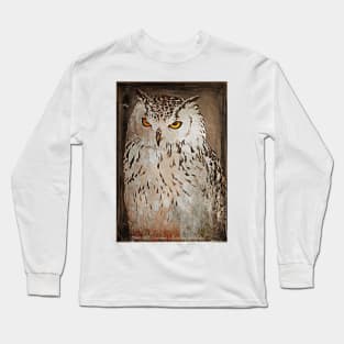 Vintage Style Owl Long Sleeve T-Shirt